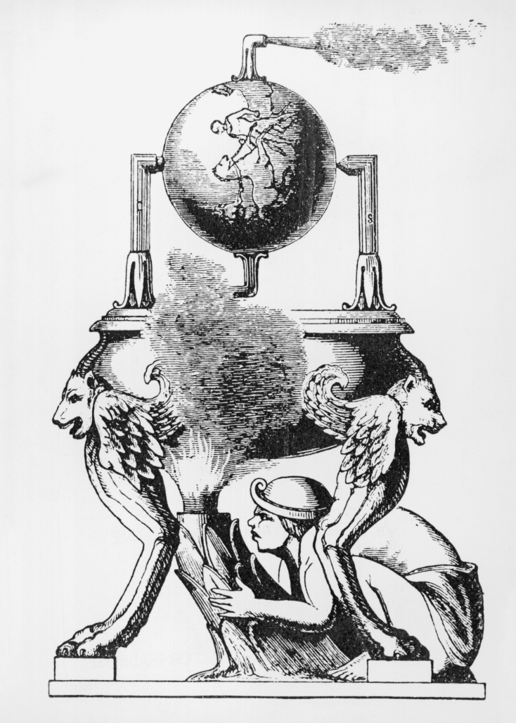 A Roman engineering diagram of a cylinder and port face.