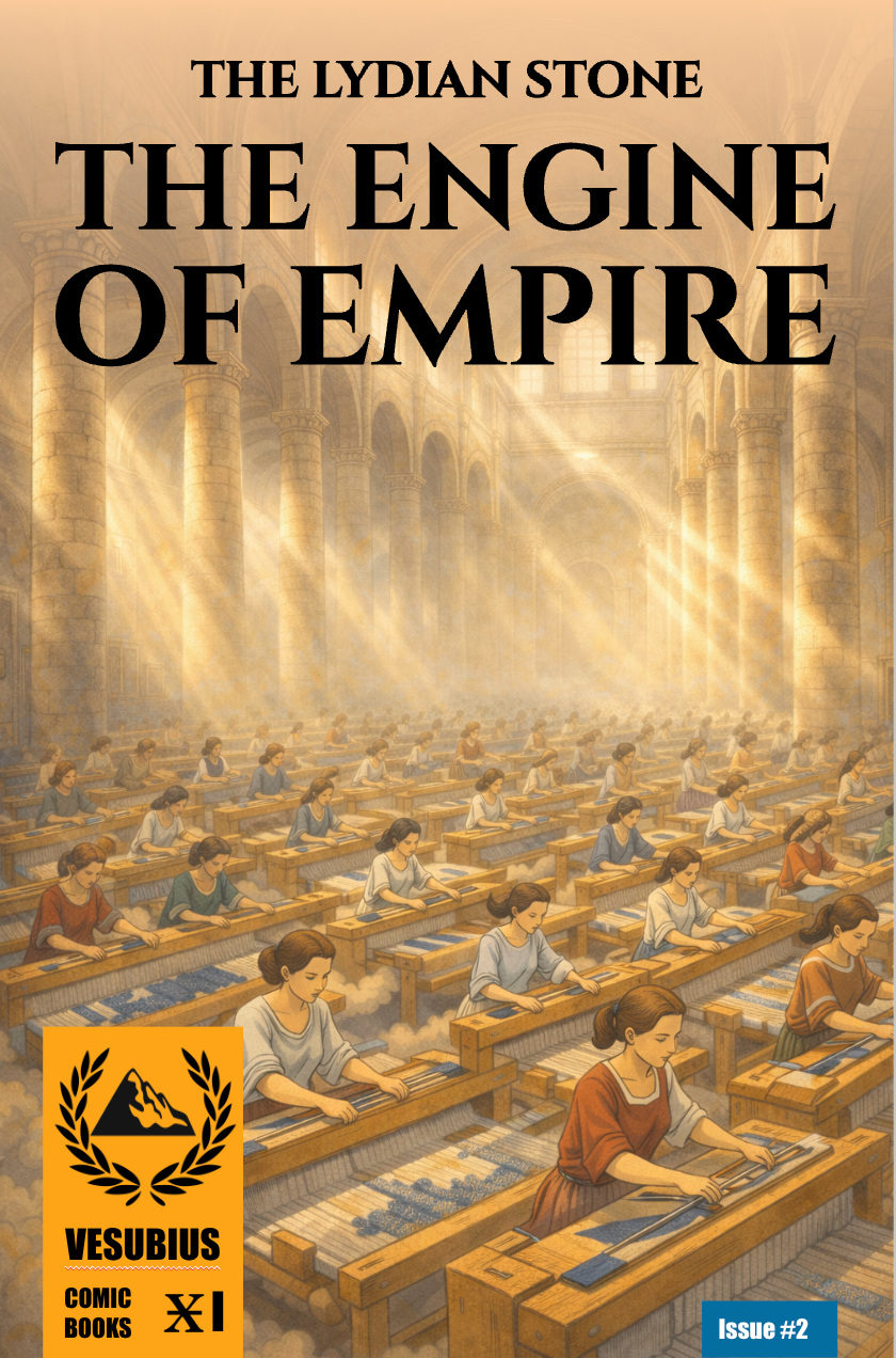 The Lydian Stone Issue 2: The Engine Of Empire - A Roman steam-powered industrial scene