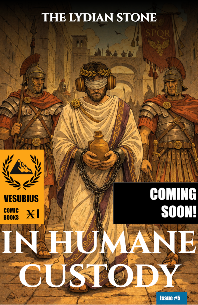 The Lydian Stone Issue 5: In Humane Custody cover
